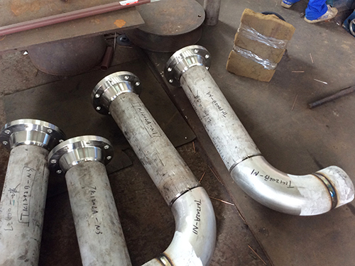 Stainless steel process pipe